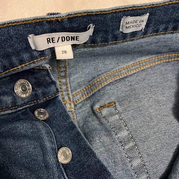 Re/Done Women’s Mid-Rise Straight Legs Jean Size US 28 - Excellent Condition - Picture 6 of 7